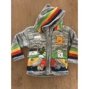 Isabella Mia Peruvian Hand-knitted Sweater Cardigan - 2T